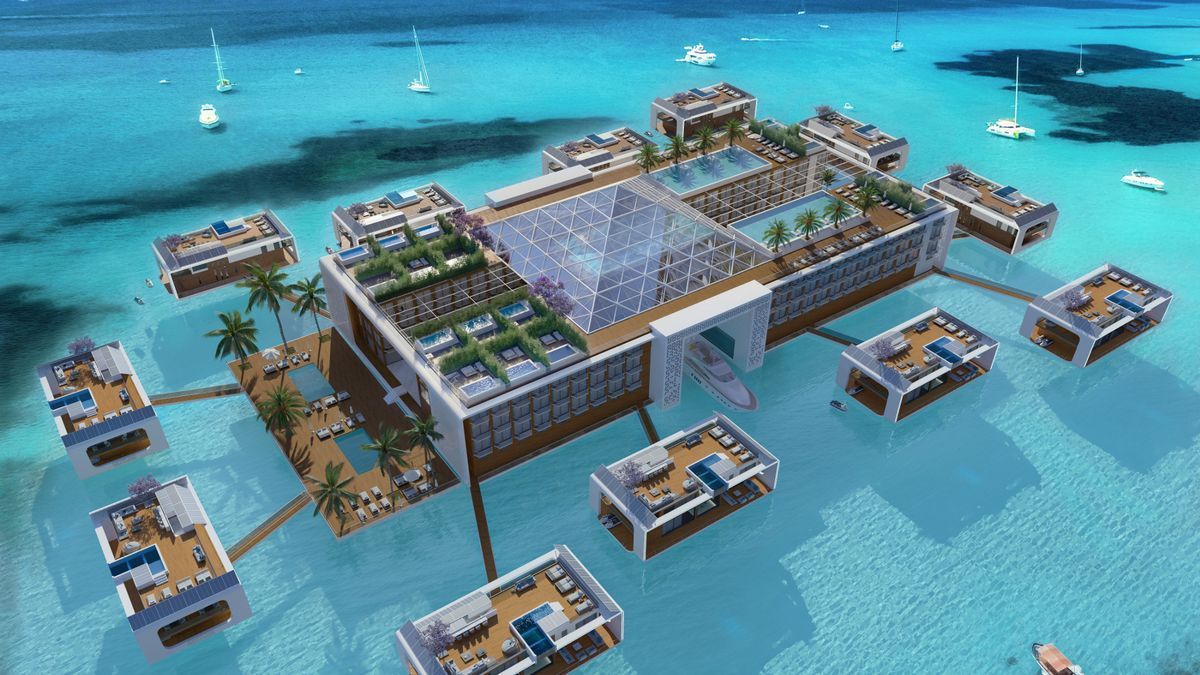 С вертолетной площадкой и плавучими виллами: в Дубае откроют роскошный отель на воде - Отпуск