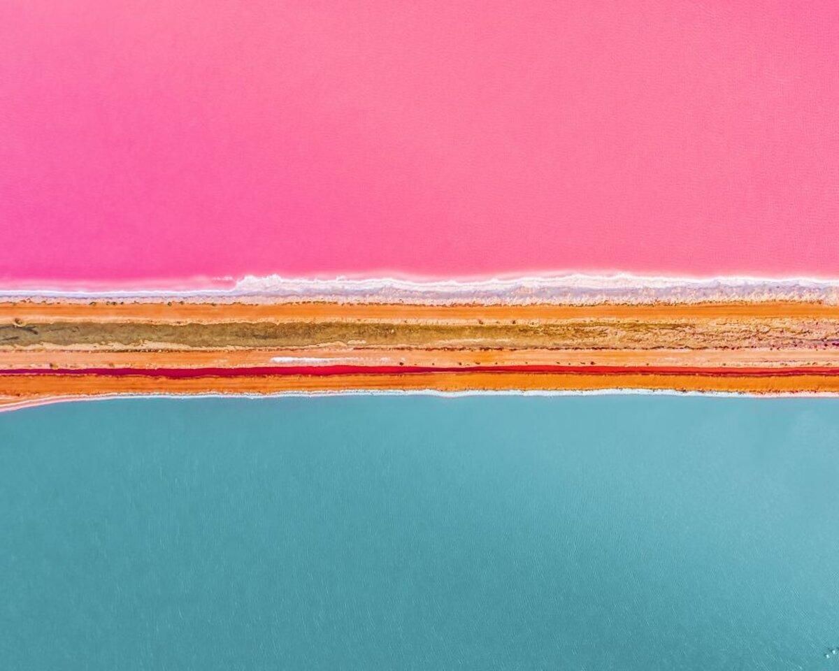 Впечатляющий розовый цвет воды: яркие фото лагуны в Австралии - Отпуск