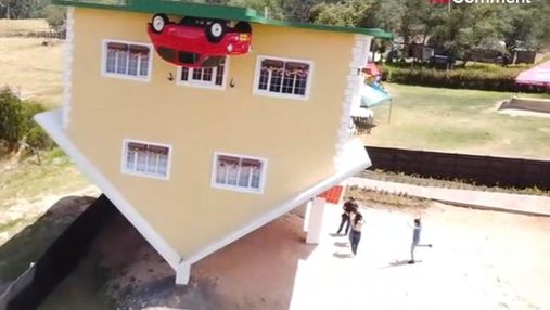 Приваблює сотні туристів: як виглядає перевернутий будинок в Колумбії