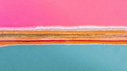 Впечатляющий розовый цвет воды: яркие фото лагуны в Австралии